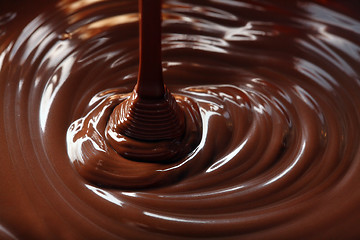 Image showing chocolate flow