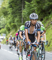 Image showing Ji Cheng on Col du Tourmalet - Tour de France 2014