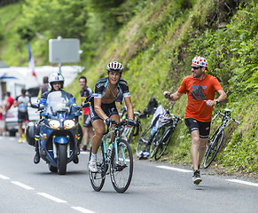 Image showing Mateo Trentin on Col du Tourmalet - Tour de France 2014