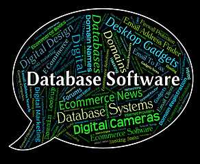 Image showing Database Software Means Text Computing And Freeware