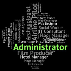 Image showing Administrator Job Shows Administrate Employee And Occupations