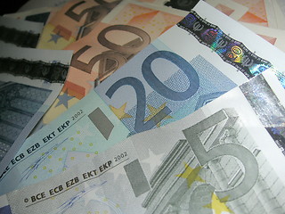 Image showing euro notes