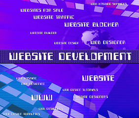 Image showing Website Development Represents Advance Sites And Domains