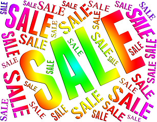 Image showing Sale Word Indicates Save Bargain And Closeout