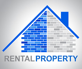 Image showing Rental Property Indicates Houses Rented And Real-Estate