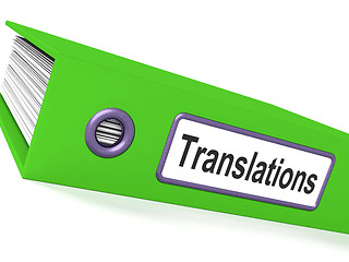 Image showing Translations File Showing Copy Of Translated Documents