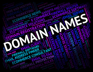 Image showing Domain Names Means Dominion Words And Moniker