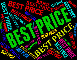 Image showing Best Price Shows Number One And Amount