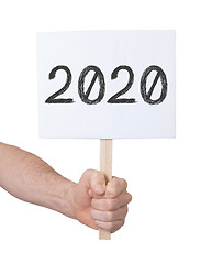 Image showing Sign with a number - The year 2020