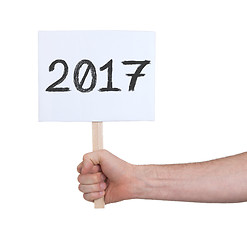 Image showing Sign with a number - The year 2017