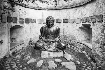 Image showing Meditating Japanese Buddha Statue