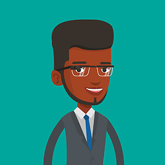 Image showing Man wearing smart glass vector illustration.