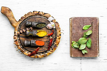 Image showing Set of spices to the meat