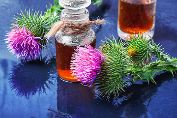 Image showing Flower and burdock extract