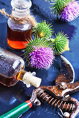 Image showing Flower and burdock extract