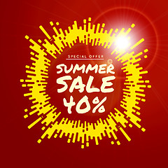 Image showing Summer sale vector background