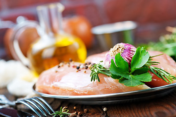 Image showing raw chicken fillet