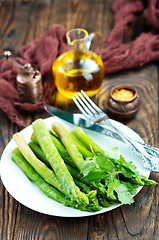 Image showing fried asparagus