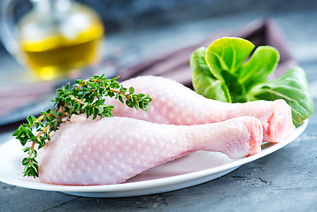 Image showing raw chicken legs