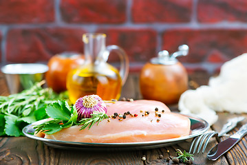 Image showing raw chicken fillet