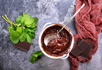 Image showing chocolate sauce