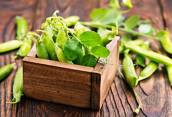 Image showing green peas