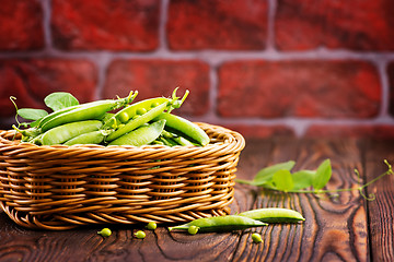 Image showing green peas