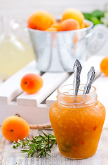 Image showing apricot jam