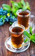 Image showing blueberry tea