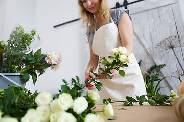 Image showing Image of young florist woman