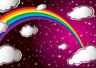 Image showing rainbow cloud