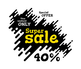 Image showing Sale illustration with rounded lines background