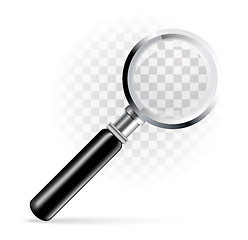 Image showing Magnifier on a transparent background. Vector illustration