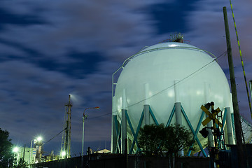 Image showing Natural Gas storage tanks 