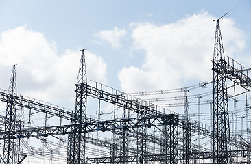 Image showing High Voltage Electrical Substation