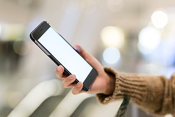 Image showing Woman use of mobile phone