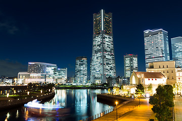 Image showing Yokohama at night