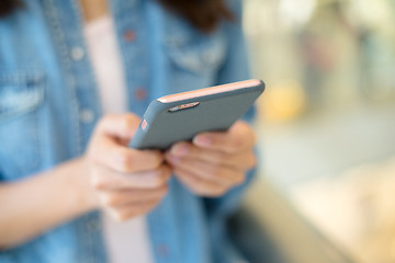 Image showing Woman use of smart phone