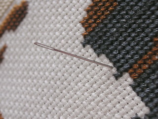 Image showing putting needle in