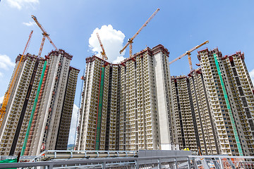 Image showing Hong Kong building under construction