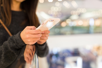 Image showing Woman use of mobile phone