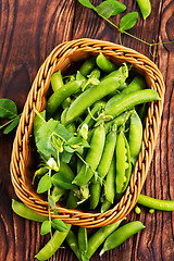 Image showing green peas