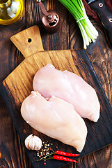 Image showing raw chicken fillet