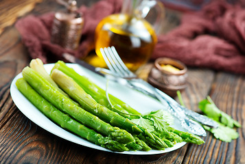 Image showing fried asparagus