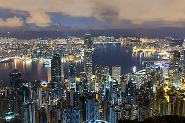 Image showing Hong Kong city night