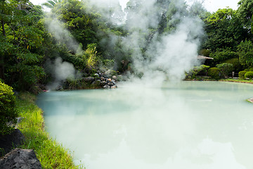 Image showing Shiraike Jigoku, hot springs in Beppu of Japan
