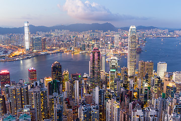 Image showing Hong Kong sunset