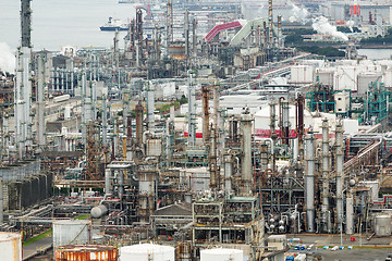 Image showing Industrial factory in Yokkaichi city at Japan