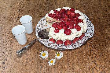 Image showing Table set for summer celebration