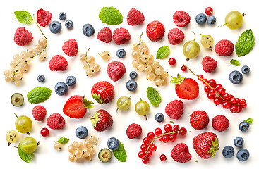 Image showing Various fresh berries